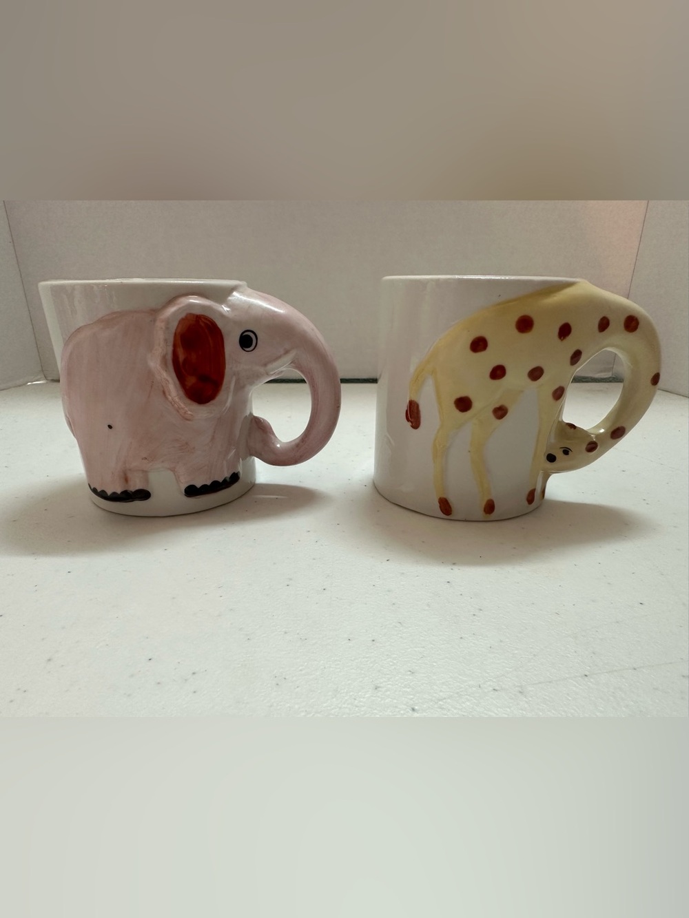 Enesco Pink Elephant Ceramic Mug - Cute Animal Coffee Cup